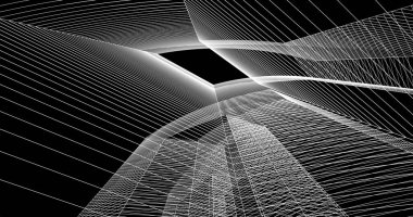 soyut mimari duvar kağıdı tasarımı, dijital konsept arkaplan