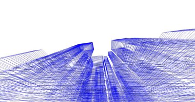 soyut mimari duvar kağıdı tasarımı, dijital konsept arkaplan