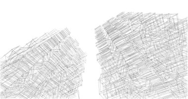 soyut mimari duvar kağıdı tasarımı, dijital konsept arkaplan