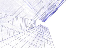 soyut mimari duvar kağıdı tasarımı, dijital konsept arkaplan