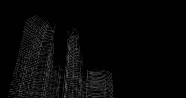 soyut mimari duvar kağıdı tasarımı, dijital konsept arkaplan