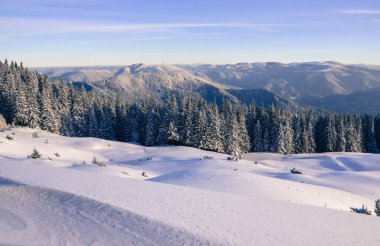 Dağların manzarası, doğa arkaplanı