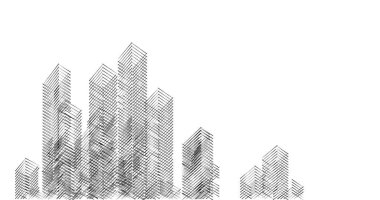soyut mimari duvar kağıdı tasarımı, dijital konsept arkaplan