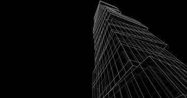 soyut mimari duvar kağıdı tasarımı, dijital konsept arkaplan