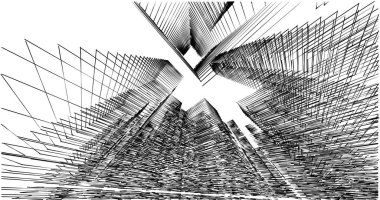 soyut mimari duvar kağıdı tasarımı, dijital konsept arkaplan