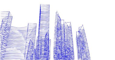 soyut mimari duvar kağıdı tasarımı, dijital konsept arkaplan