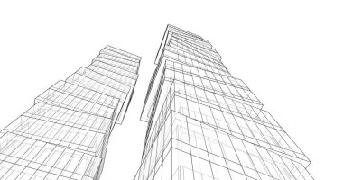 soyut mimari duvar kağıdı tasarımı, dijital konsept arkaplan