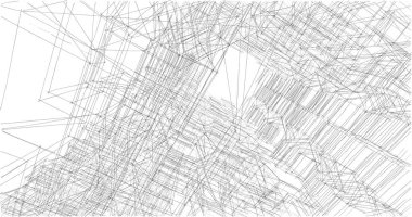 soyut mimari duvar kağıdı tasarımı, dijital konsept arkaplan