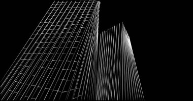 soyut mimari duvar kağıdı tasarımı, dijital konsept arkaplan