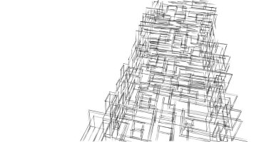 soyut mimari duvar kağıdı tasarımı, dijital konsept arkaplan
