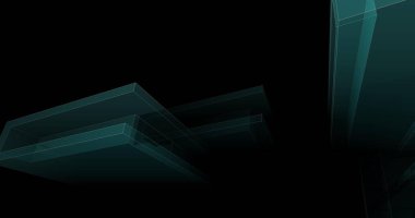 minimal çizim sanatı, geometrik mimari binalar tasarımı