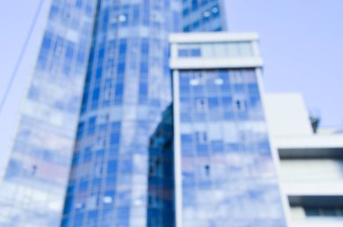 Bulanık şehir. Renkli soyut arkaplan