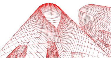 soyut mimari duvar kağıdı tasarımı, dijital konsept arkaplan