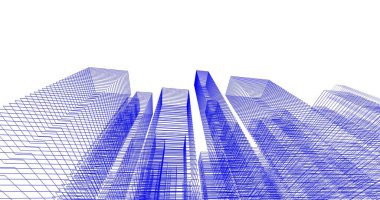 soyut mimari duvar kağıdı tasarımı, dijital konsept arkaplan