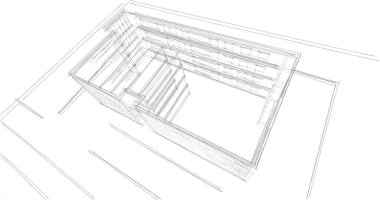 soyut mimari duvar kağıdı tasarımı, dijital konsept arkaplan