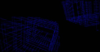 soyut mimari duvar kağıdı tasarımı, dijital konsept arkaplan