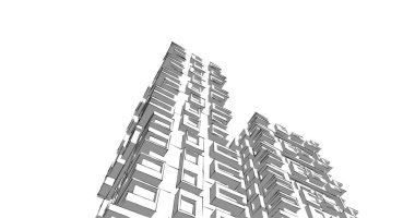 soyut mimari duvar kağıdı tasarımı, dijital konsept arkaplan