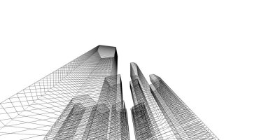 soyut mimari duvar kağıdı tasarımı, dijital konsept arkaplan