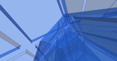 minimal geometrik şekiller, mimari çizgiler