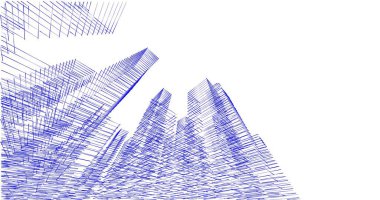 soyut mimari duvar kağıdı tasarımı, dijital konsept arkaplan
