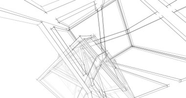 soyut mimari duvar kağıdı tasarımı, dijital konsept arkaplan