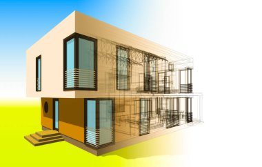 minimal geometrik şekiller, mimari çizgiler