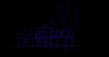 soyut mimari duvar kağıdı tasarımı, dijital konsept arkaplan