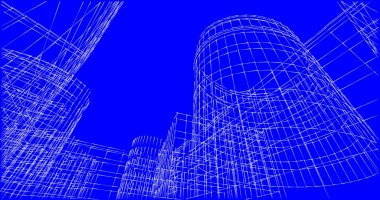 soyut mimari duvar kağıdı tasarımı, dijital konsept arkaplan