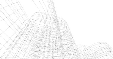 soyut mimari duvar kağıdı tasarımı, dijital konsept arkaplan