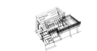 soyut mimari duvar kağıdı tasarımı, dijital konsept arkaplan