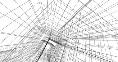 soyut mimari duvar kağıdı tasarımı, dijital konsept arkaplan