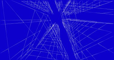 soyut mimari duvar kağıdı tasarımı, dijital konsept arkaplan