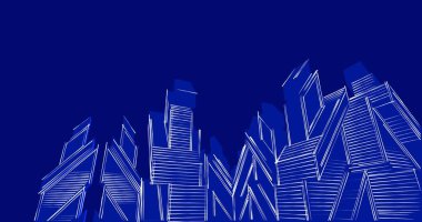 soyut mimari duvar kağıdı tasarımı, dijital konsept arkaplan