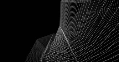 soyut mimari duvar kağıdı tasarımı, dijital konsept arkaplan