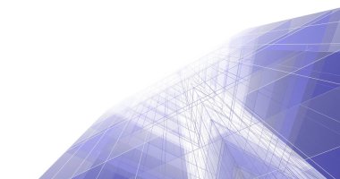 Mimari sanat konseptinde soyut çizgiler, minimum geometrik şekiller. 