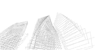 soyut mimari duvar kağıdı tasarımı, dijital konsept arkaplan