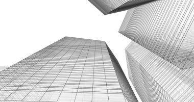 soyut mimari duvar kağıdı tasarımı, dijital konsept arkaplan