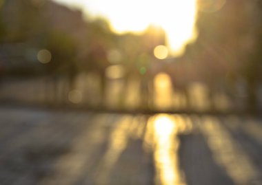 Bulanık şehir manzarası, soyut arkaplan 