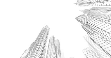 soyut mimari duvar kağıdı tasarımı, dijital konsept arkaplan