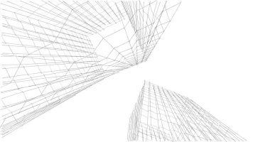 soyut mimari duvar kağıdı tasarımı, dijital konsept arkaplan