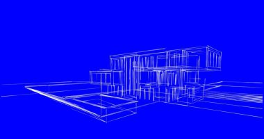 soyut mimari duvar kağıdı tasarımı, dijital konsept arkaplan
