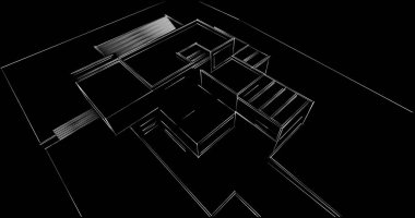 soyut mimari duvar kağıdı tasarımı, dijital konsept arkaplan