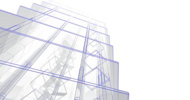 soyut mimari duvar kağıdı tasarımı, dijital konsept arkaplan