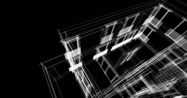 soyut mimari duvar kağıdı tasarımı, dijital konsept arkaplan