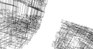 soyut mimari duvar kağıdı tasarımı, dijital konsept arkaplan