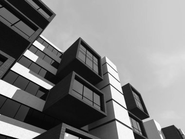 soyut mimari duvar kağıdı tasarımı, dijital konsept arkaplan