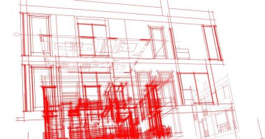 soyut mimari duvar kağıdı tasarımı, dijital konsept arkaplan