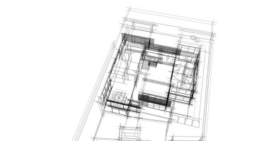 soyut mimari duvar kağıdı tasarımı, dijital konsept arkaplan