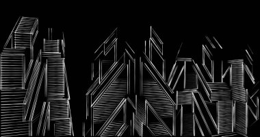 soyut mimari duvar kağıdı tasarımı, dijital konsept arkaplan