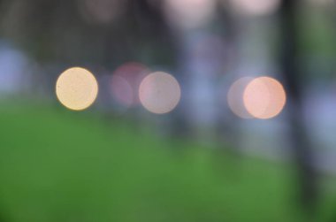 Bulanık şehir. Renkli soyut arkaplan